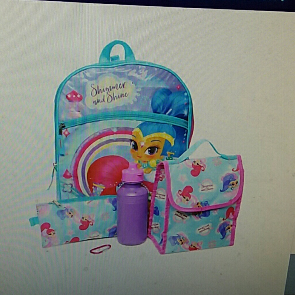 Shimmer & Shine 5 piece backpack set